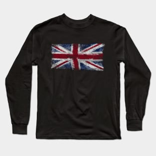 United Kingdom Flag-Distressed-England Long Sleeve T-Shirt